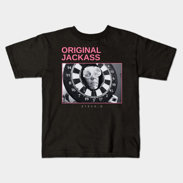 original jackass - vintage minimalism Kids T-Shirt by sagitaerniart